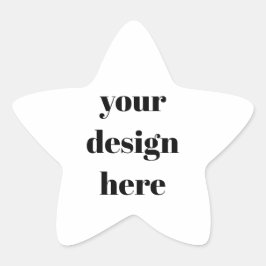 Sticker Étoile Personnaliser ou personnaliser