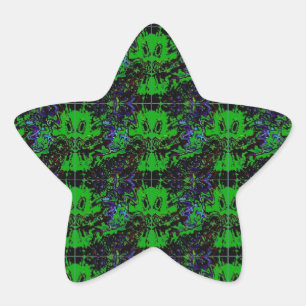 Sticker Étoile Petit diable vert
