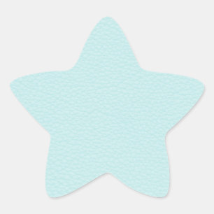 Sticker Étoile Photo de Cuir Turquoise Léger.