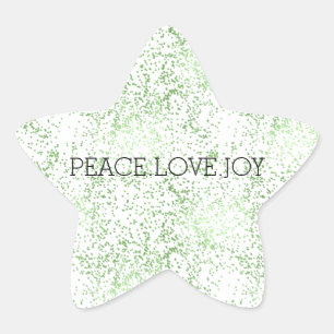 Sticker Étoile Points Étincelle Verte Glitz Or