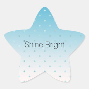 Sticker Étoile Points Glam Aqua Ombre