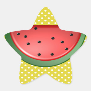 Sticker Étoile Points Watermelon et Polks