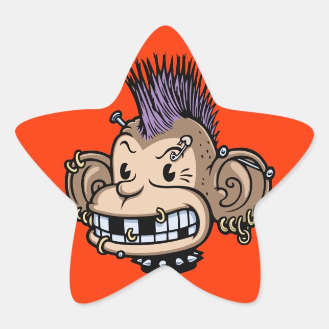 Sticker Étoile Ponkey (Devant)