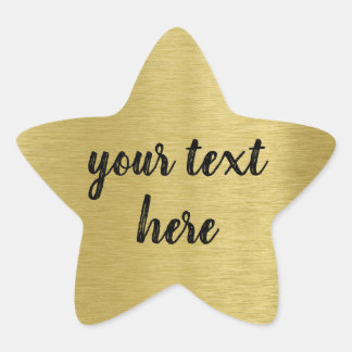 Sticker Étoile Prime d'or de message personnalisé