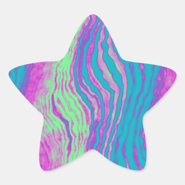 Sticker Étoile punk pinata :  (Devant)