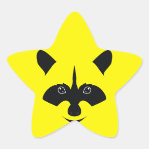Sticker Étoile Raccoon