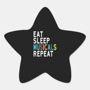 Sticker Étoile Répéter les comédies musicales du sommeil
