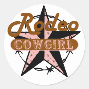 Sticker étoile Rodeo Cowgirl