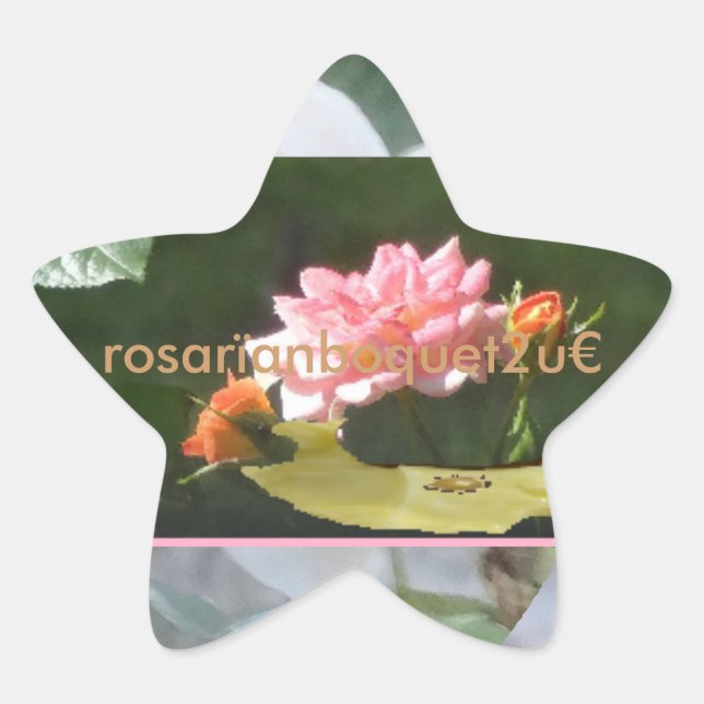 Sticker Étoile rosarïanboquet2u (Devant)
