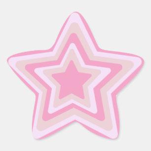 Sticker Étoile rose classement étoile y2k