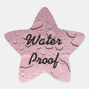 Sticker Étoile Rose Gold Rose Imperméable Sans Éclaboussures Frai