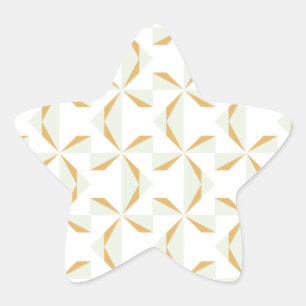 Sticker Étoile Roulettes en argent et en or