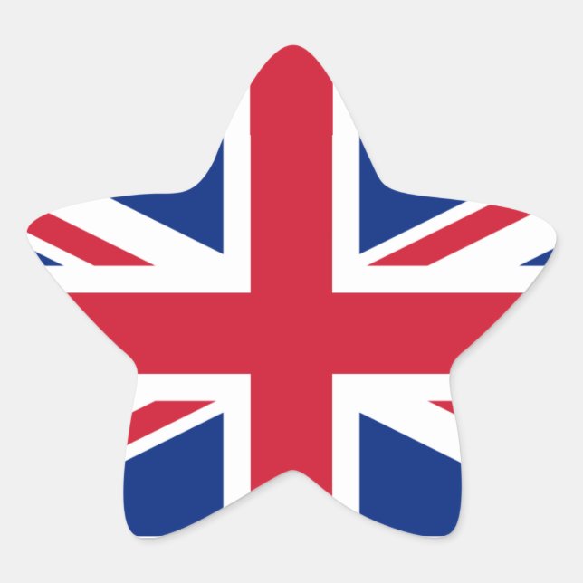 Sticker Étoile Royaume-Uni Union Jack (Devant)