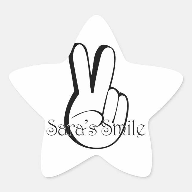 Sticker Étoile Sara's Smile Suicide Awareness Gear (Devant)