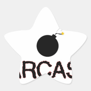 Sticker Étoile Sarcasme bombardée