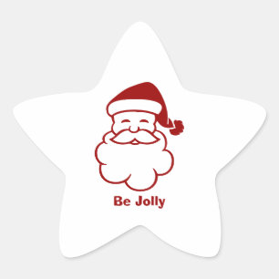 Sticker Étoile Sceau d'enveloppe père Noël