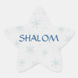 Sticker Étoile Shalom souhaite Hanoukka