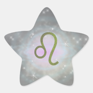 Sticker Étoile Signe astrologique Leo Zodiac couleur