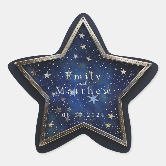 Sticker Étoile Starry Night Romance Mariage (Devant)