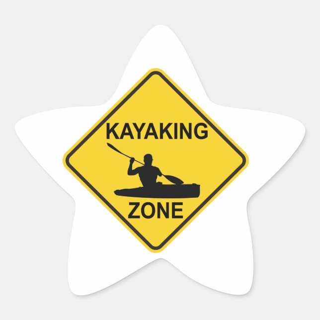 Sticker Étoile SYMBOLE ROUTIER DE Kayak (Devant)