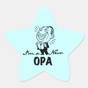 Sticker Étoile T-shirts et cadeaux en nouvel opa souriants