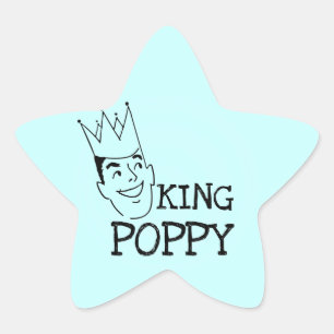 Sticker Étoile T-shirts et cadeaux King Poppy