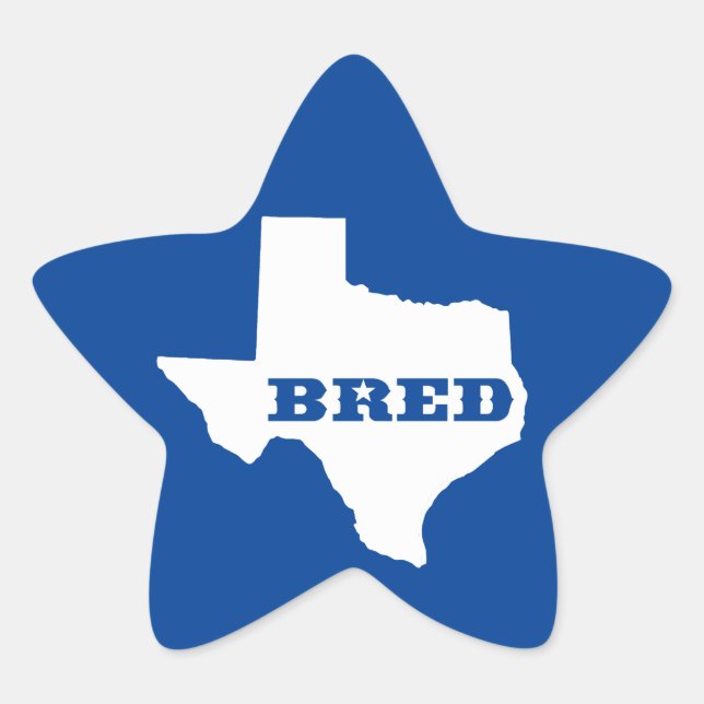 Sticker Étoile Texas Bred (Devant)