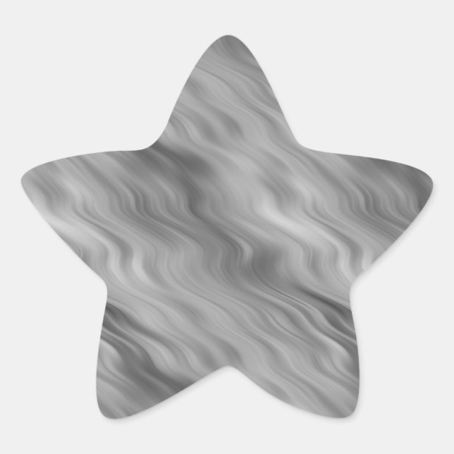 Sticker Étoile Texture de vague Rose noir (Devant)