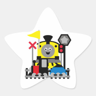 Sticker Étoile Train souriant