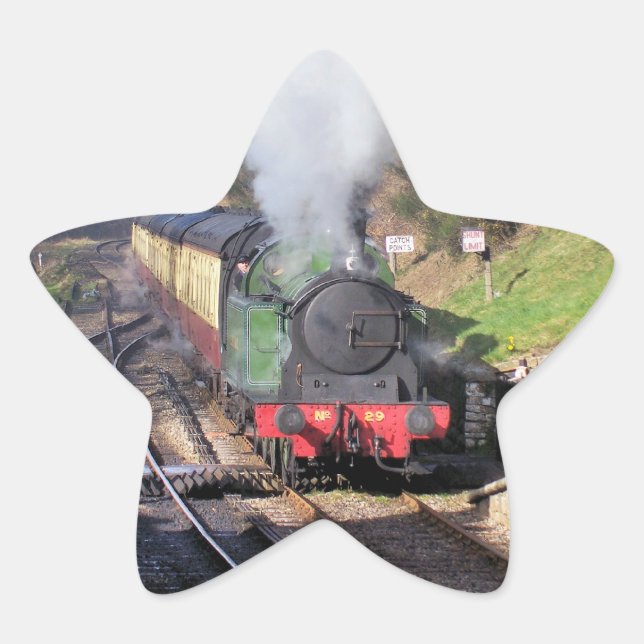 STICKER ÉTOILE TRAINS À VAPEUR (Devant)