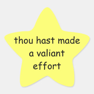 Sticker Étoile "Tu as essayé" étoile