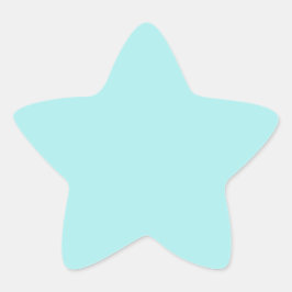 Sticker Étoile Turquoise clair