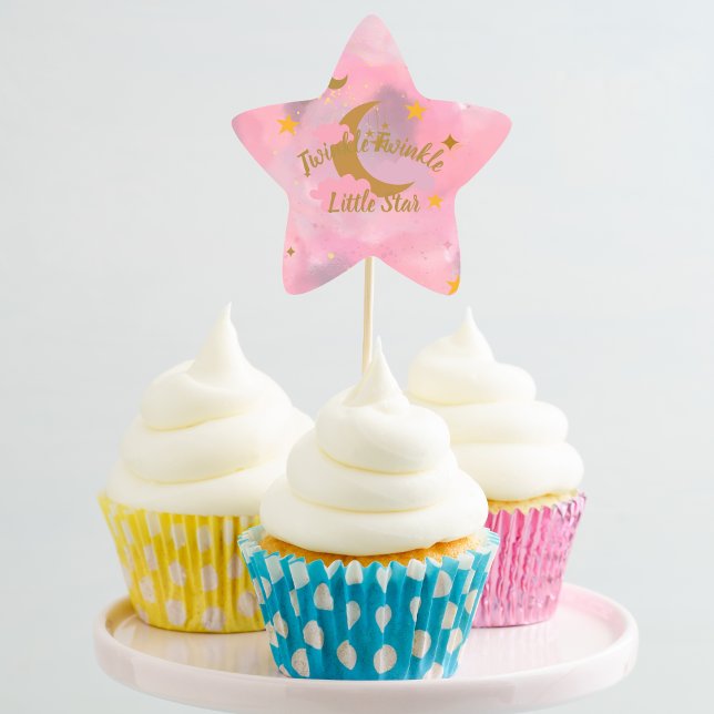 Sticker Étoile Twinkle Twinkle Little Star Cupcake Top (Créateur téléchargé)