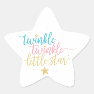 Sticker Étoile Twinkle Twinkle Little Star Genre Révéler Douche