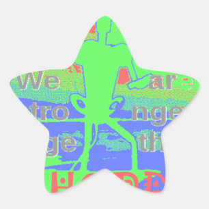 Sticker Étoile United in Hope : Forts Together - Vibrant USA