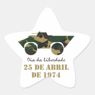 Sticker Étoile Véhicule militaire symbole de la Révolution du 25