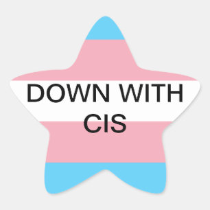 Sticker Étoile vers le bas avec cis