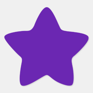 Sticker Étoile Violet uni intense