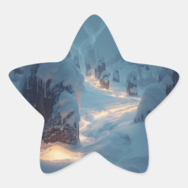 Sticker Étoile Where Light Wanders in Winter