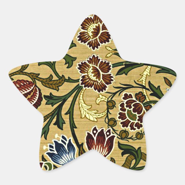 Sticker Étoile William Morris - Brocade (Devant)