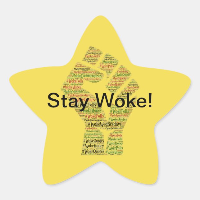 Sticker Étoile #WokeWednesdays (Devant)