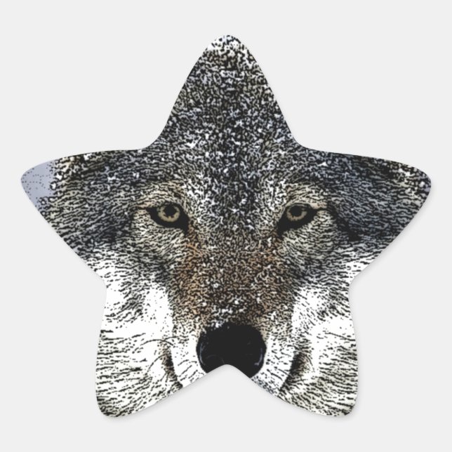 Sticker Étoile Wolf Eyes (Devant)