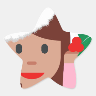 Sticker Étoile xmas information fille émoji