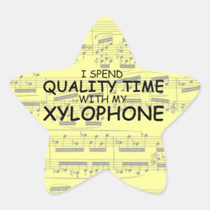 Sticker étoile Xylophone Time de qualité