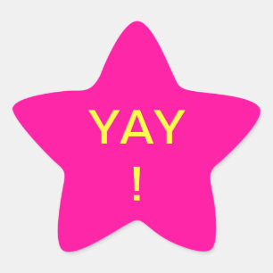 Sticker Étoile Yay !