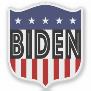 Sticker étoiles BIDEN et rayures