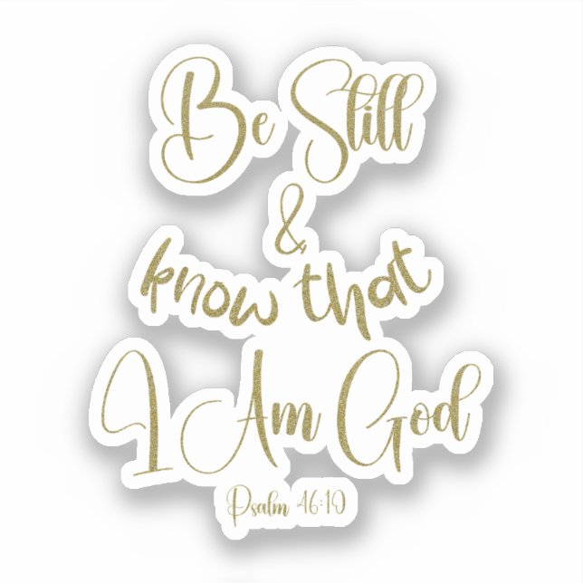 Sticker Être encore KJV Bible Verse (Recto)