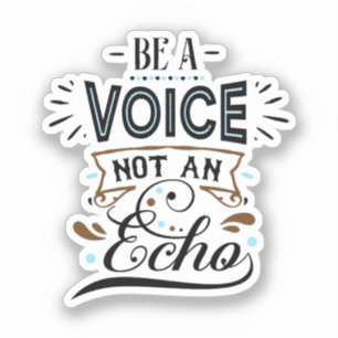 Sticker Être Une Voix Inspirante Mot Art Décal