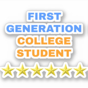 Sticker Étudiant de première génération - Fier