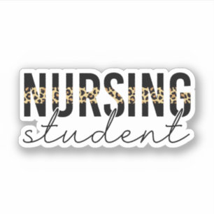 Sticker Étudiant en soins infirmiers - tirage Cheetah Fut
